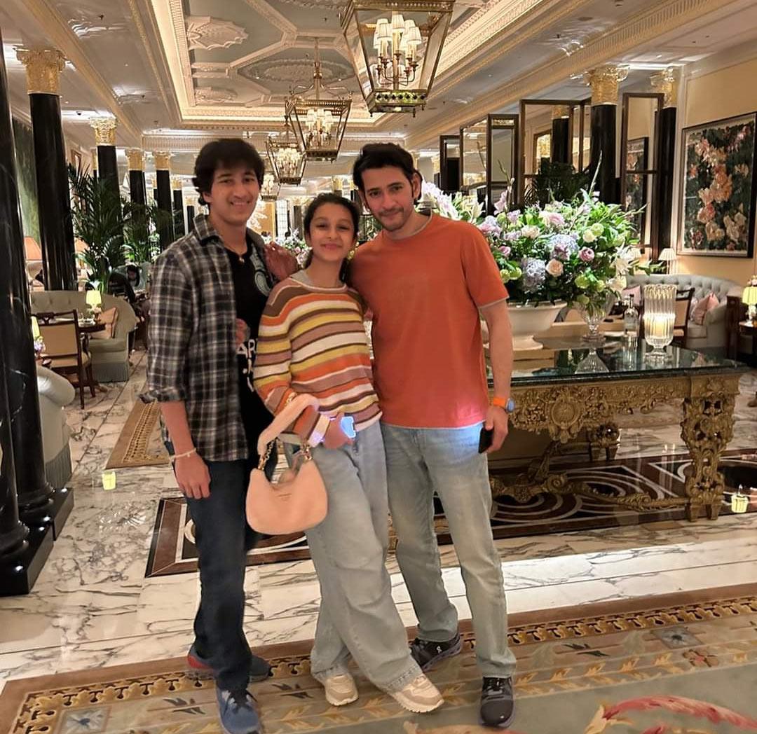 Mahesh Babu memories from London with his children