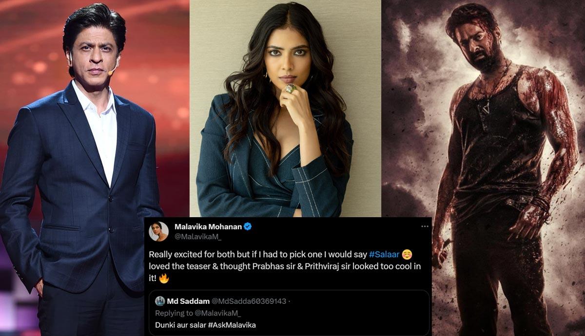 Malavika Mohanan Triggers SRK vs Prabhas Fan Wars