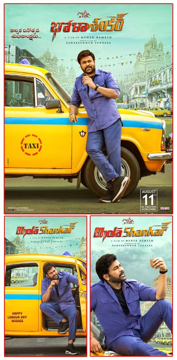 Chiranjeevi Vintage Mass Look From Bholaa Shankar