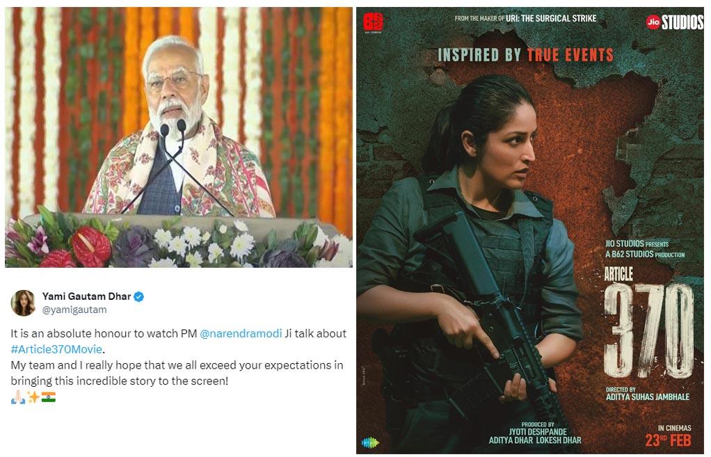 Yami Gautam Honoured As PM Modi Talks Of Article 370