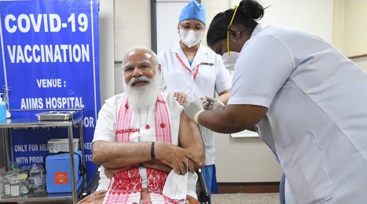 Modi Takes Covid Jab