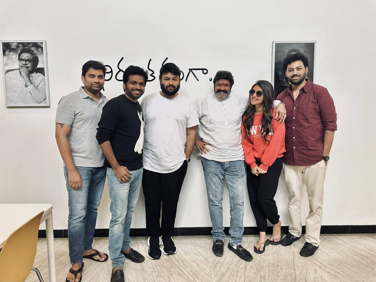 Mokshagna, Balakrishna with BK team