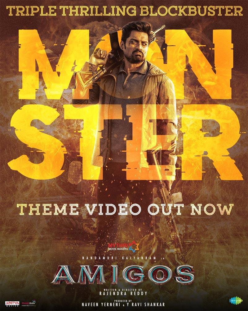 Monster Theme From Kalyanram Amigos Is Out