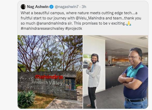 Project K: Nag Ashwin-Anand Mahindra gets going