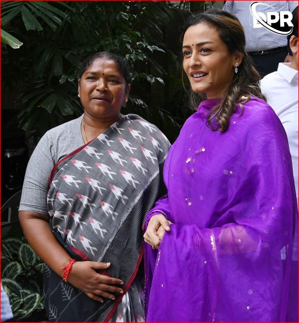 Namrata snapped with Minister Seethakka