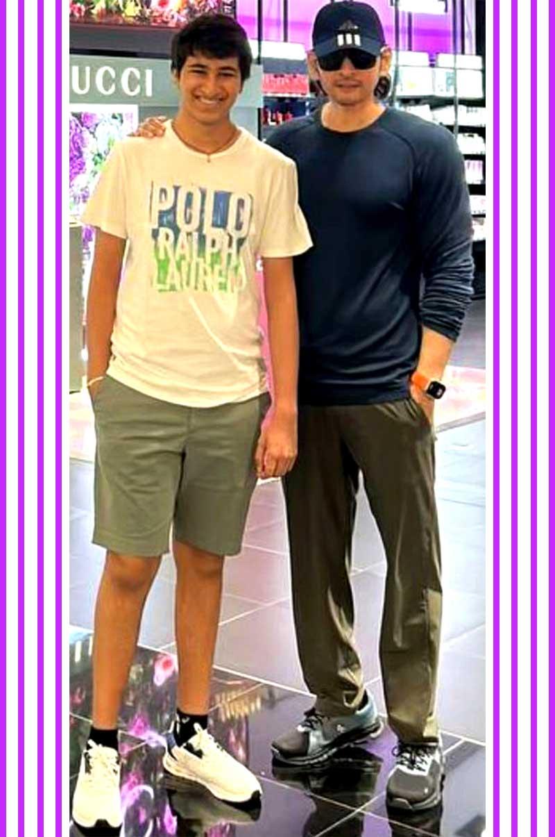 Mahesh Babu with his son on Fathers Day
