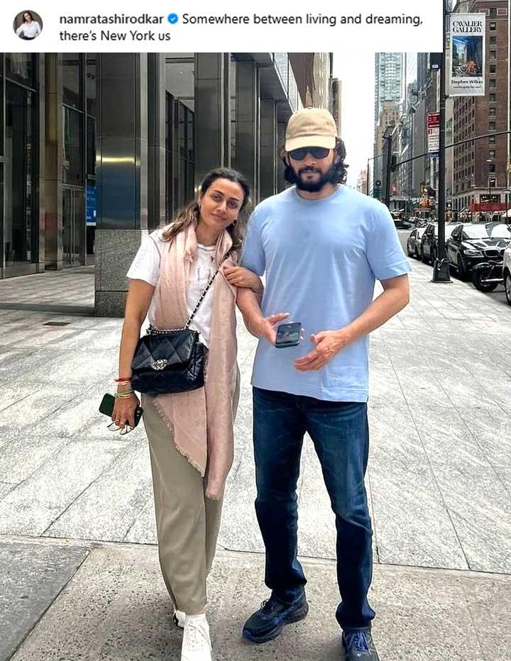 Mahesh - Namrata enjoying in New York