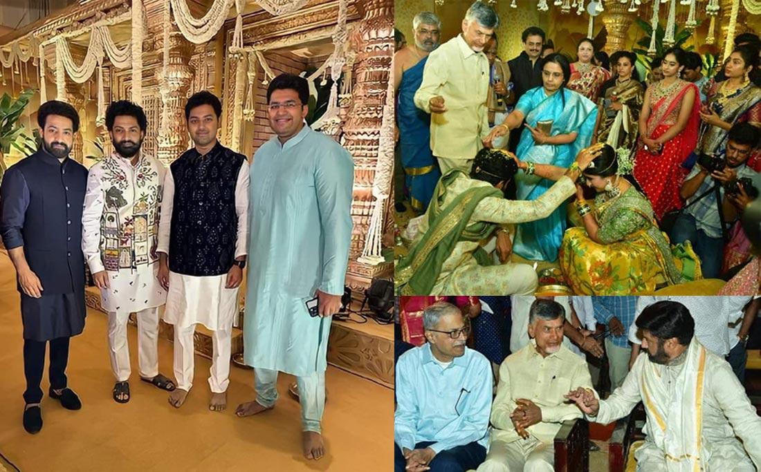 Jr NTR, Balakrishna, Kalyan Ram Attends Suhasini Son Wedding