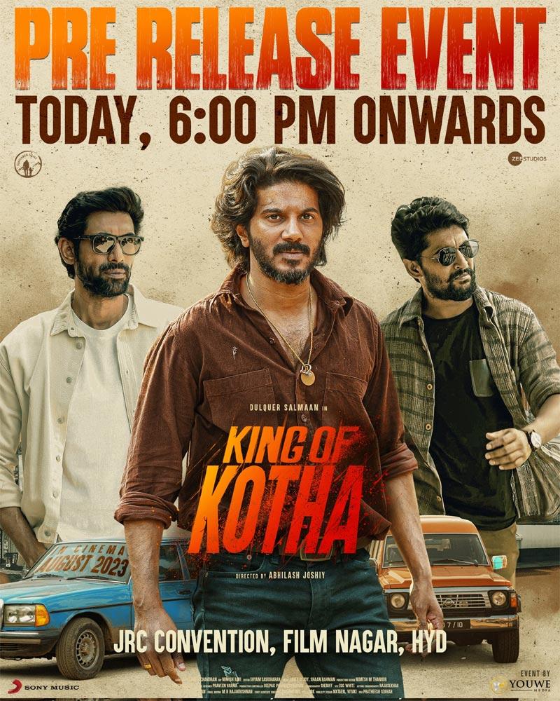 King Of Kotha Pre Release Chief Guests Revealed
