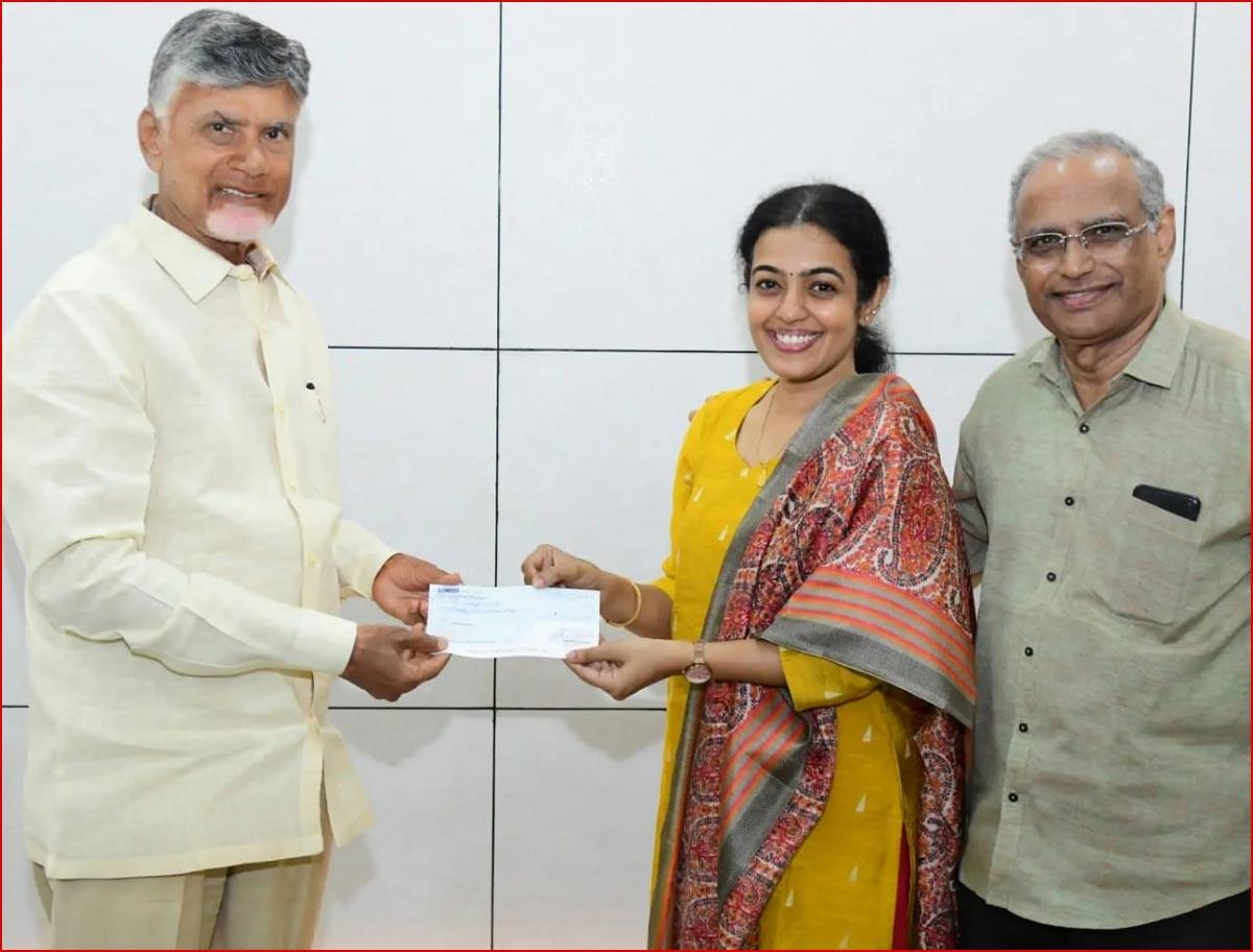 Nandamuri Famely Member donated 25 lakhs