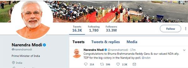 Modi Impressed By Nandyal Victory!