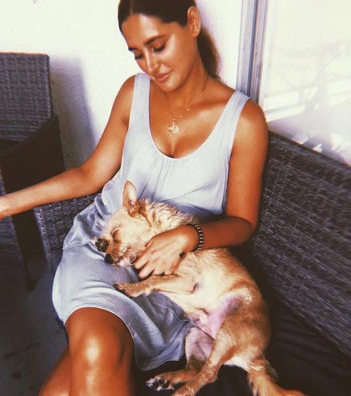 Pic Talk: Lucky Dog Sleeping On Her Lap