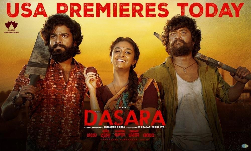 Nani Dasara US Premieres Today