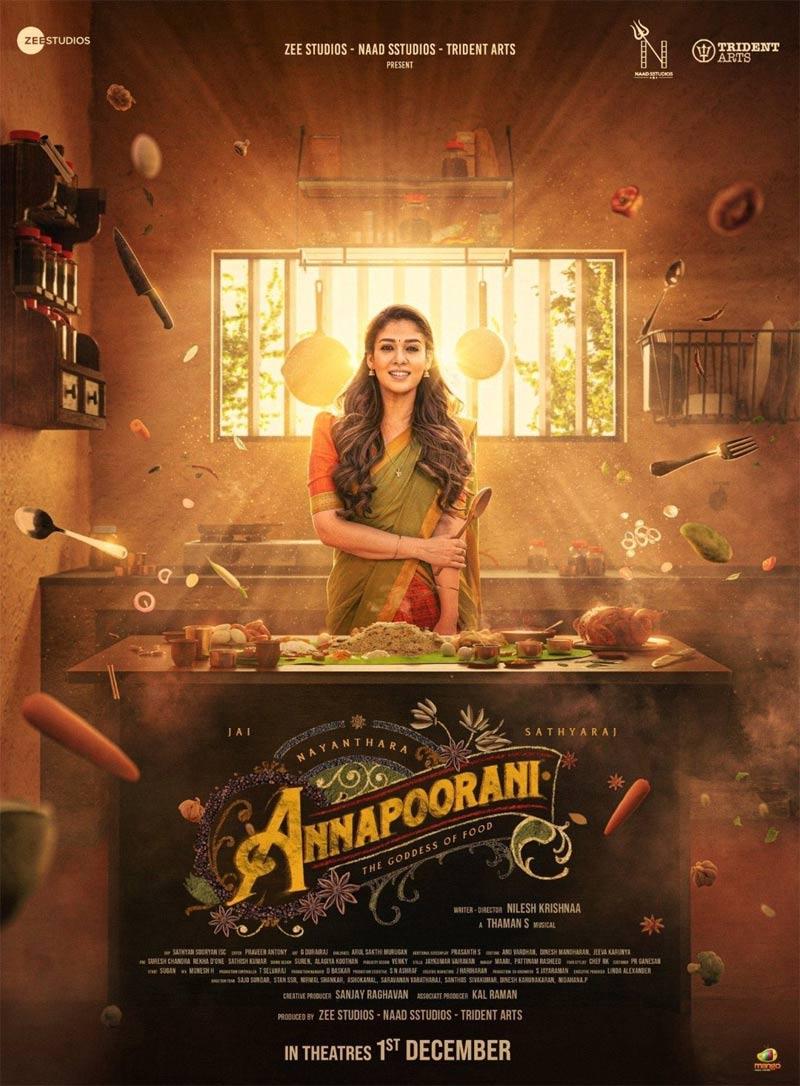 Nayantara Annapoorani first look poster is out