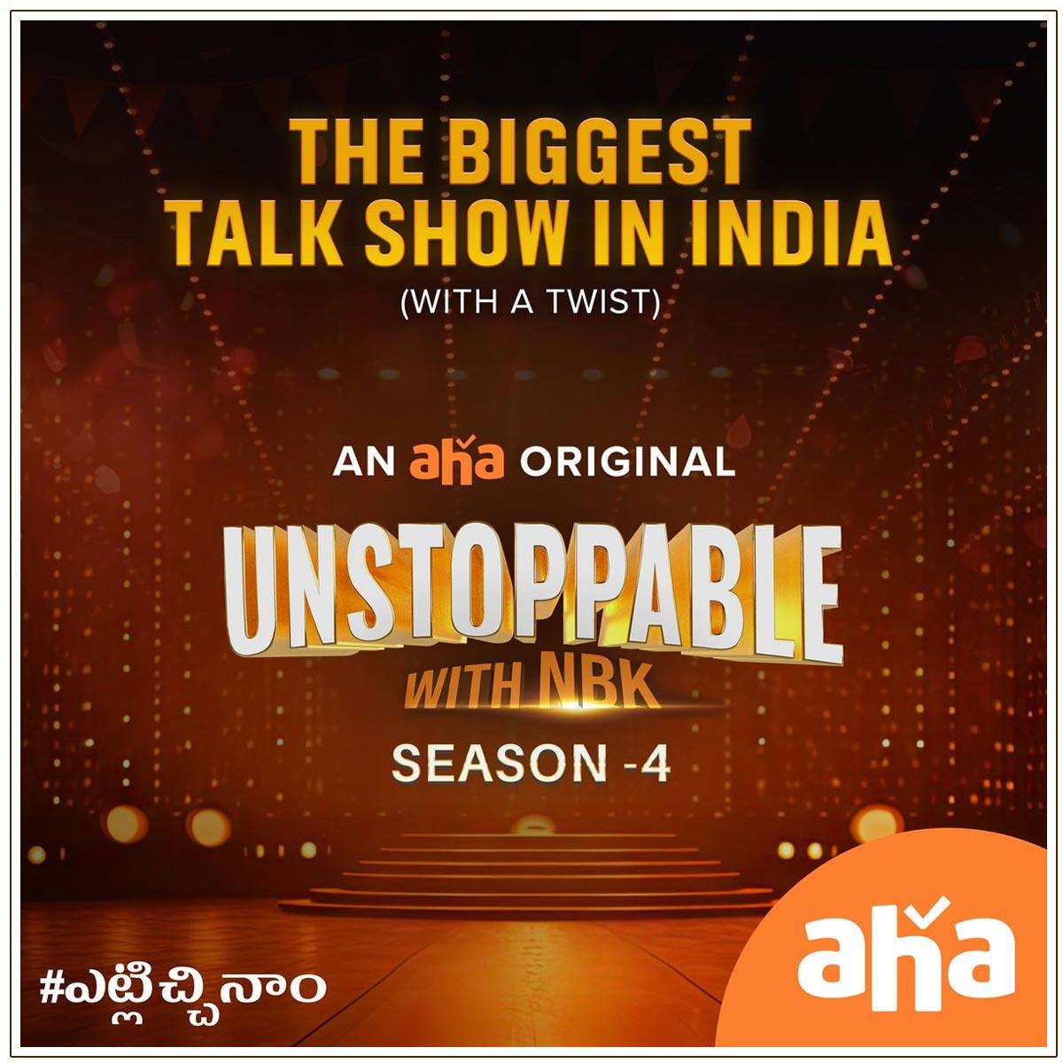 Aha Announces Balakrishna Unstoppable Season 4