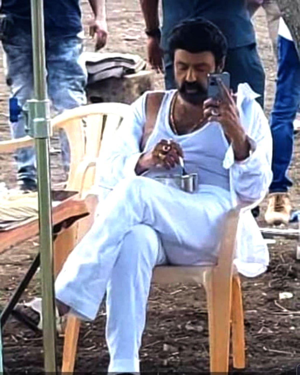 NBK107: leaked pic shows Balakrishna's mass power