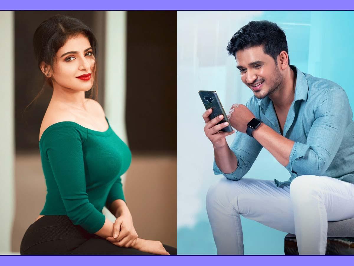 Nikhil quirky comment on SPY heroine Iswarya Menon