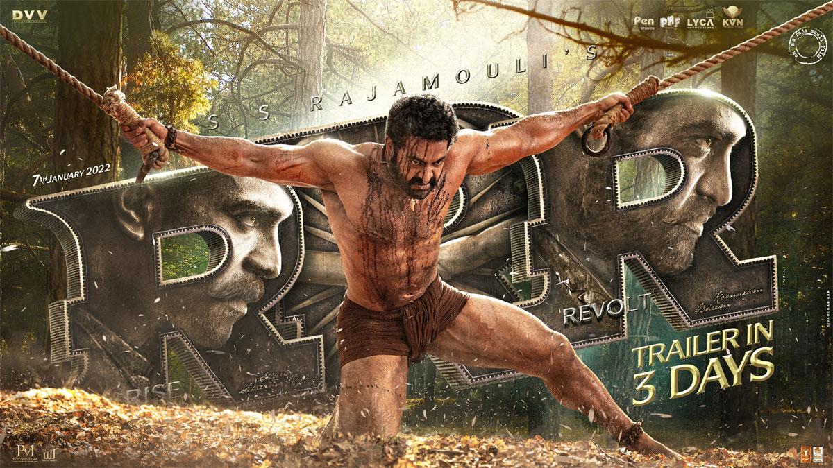 RRR : NTR flaunts macho physique revealing Bheem's power