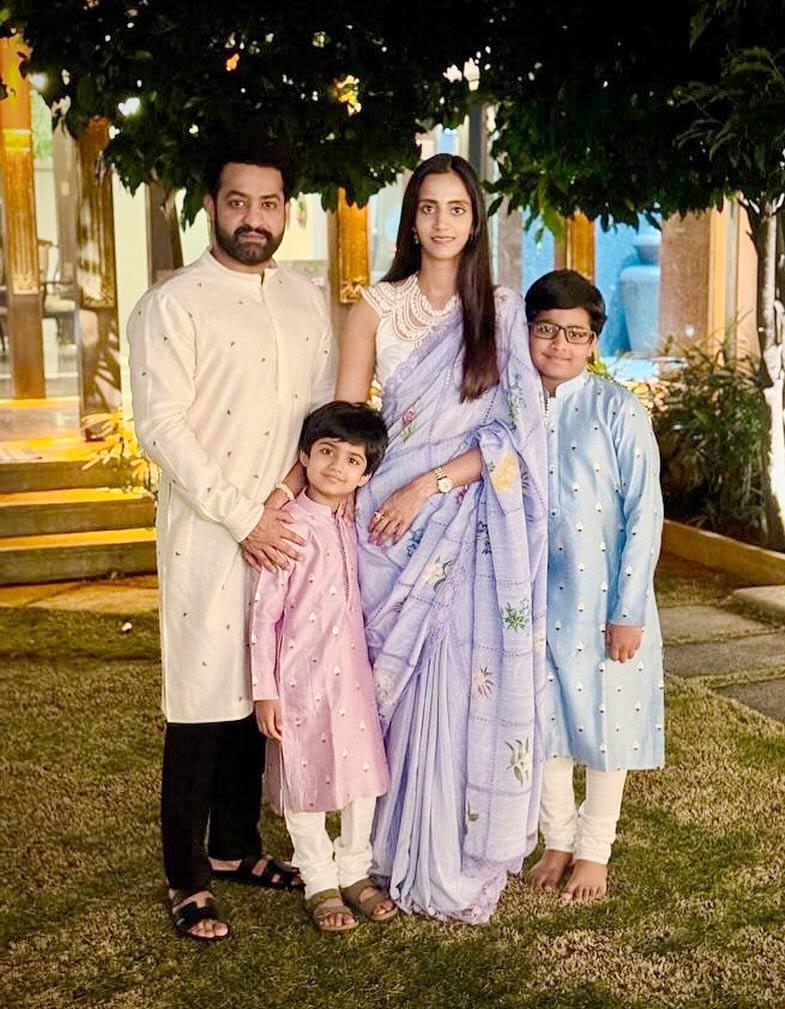 NTR Diwali wishes with his family