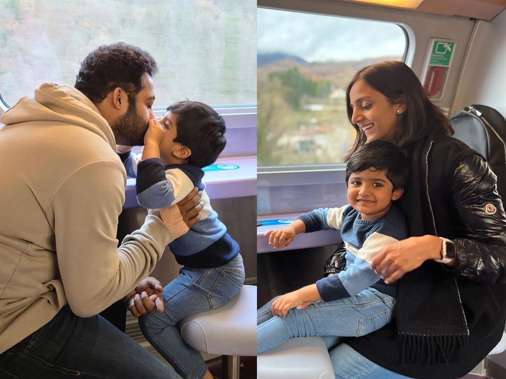 NTR mesmerizes with his family photos during vacation