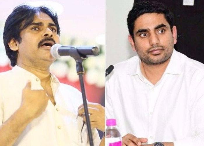 Pawan Kalyan, Nara Lokesh Trailing