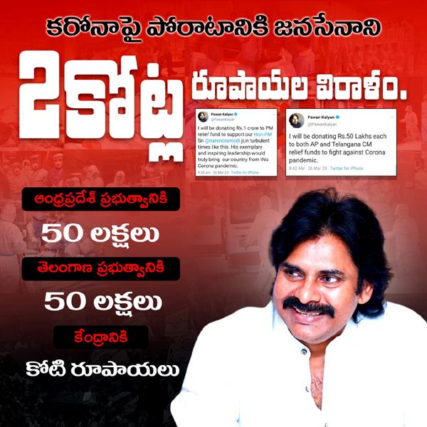 Corona Relief: Pawan Kalyan Donates 2 Cr