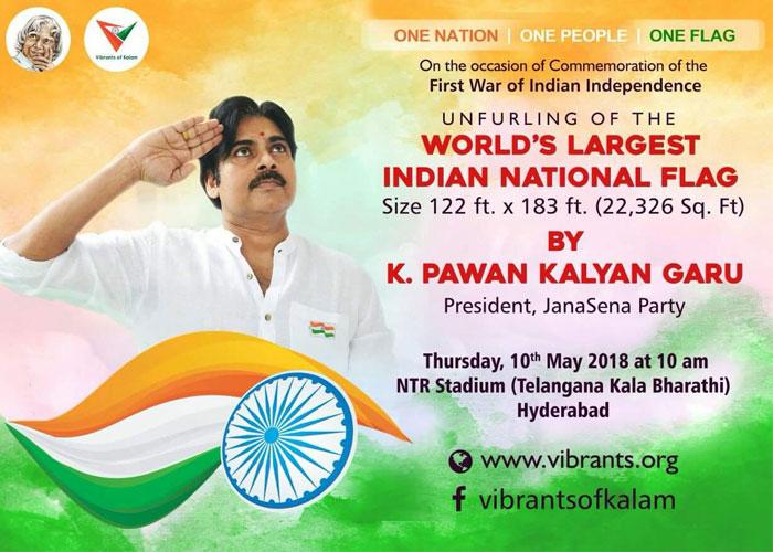 Pawan's Historical Feat with Indian Flag