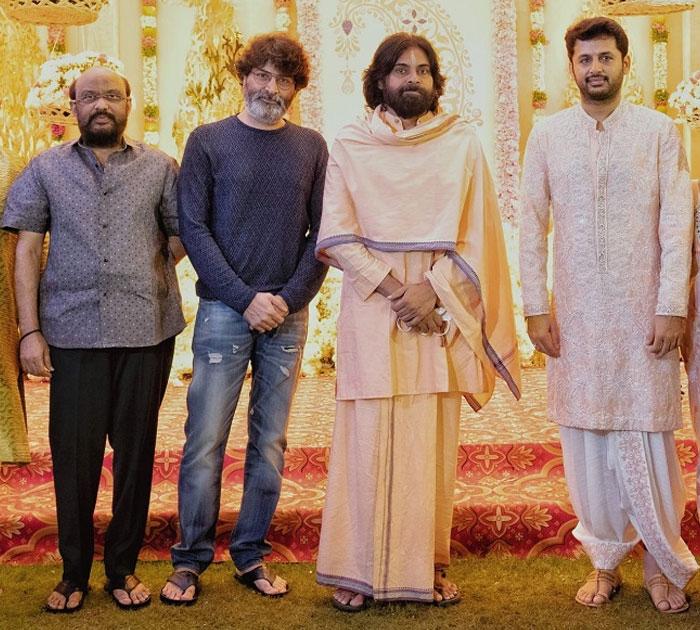 Pawan, Trivikram &amp; Radhakrishna Bless Nithiin