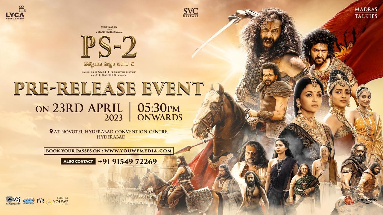 Here Ponniyin Selvan 2 pre-release function date
