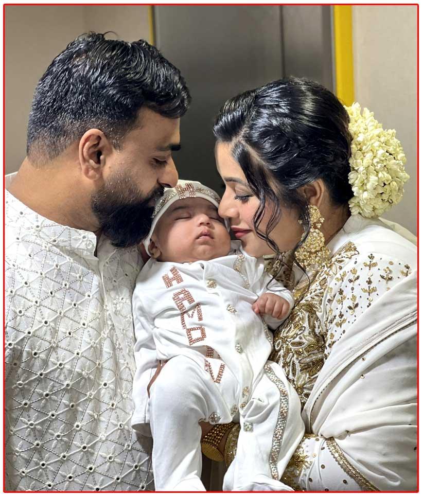 Poorna aka Shamna Khasim introduced her child