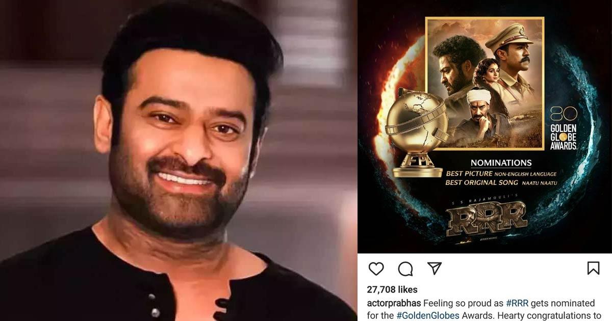 Prabhas happy about RRR sensation