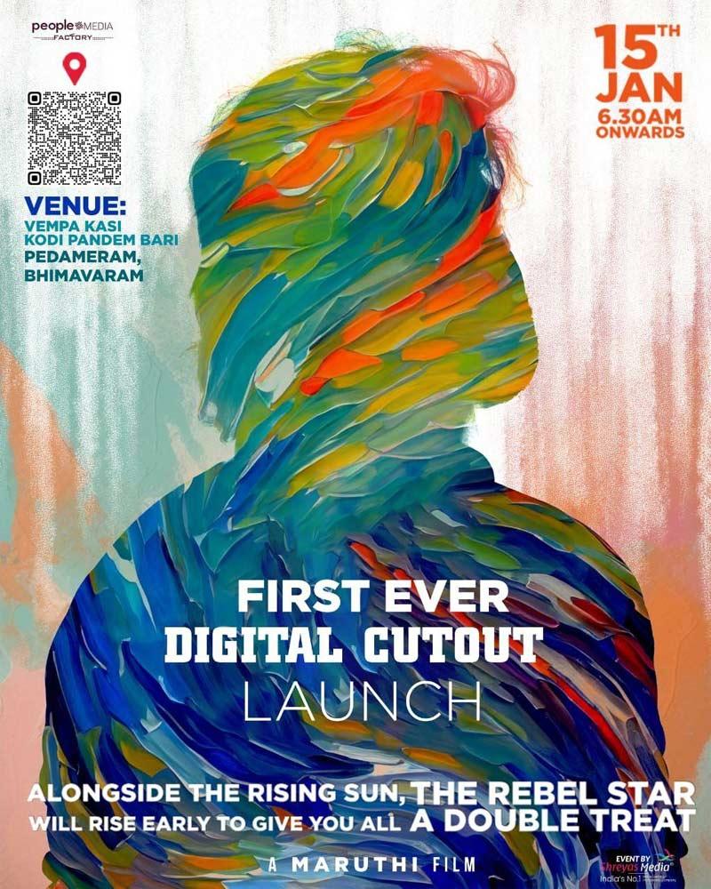 Prabhas - Maruthi Film Title, First Look, Digital Cutout Launch