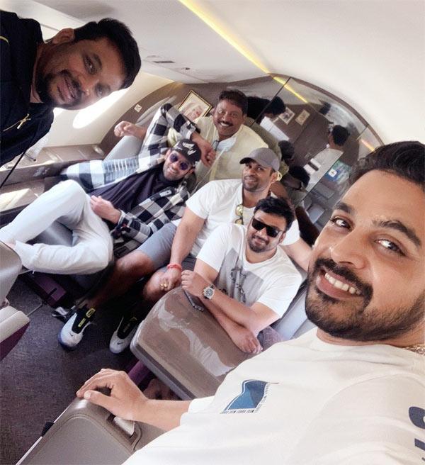 Pic Talk: Prabhas With His Team On Private Jet