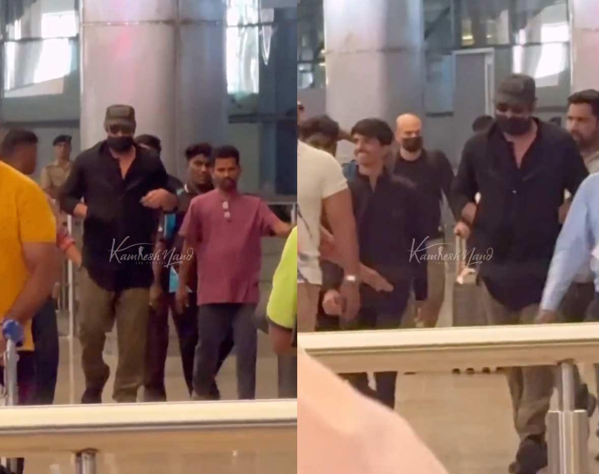Prabhas lands in Hyd from Italy