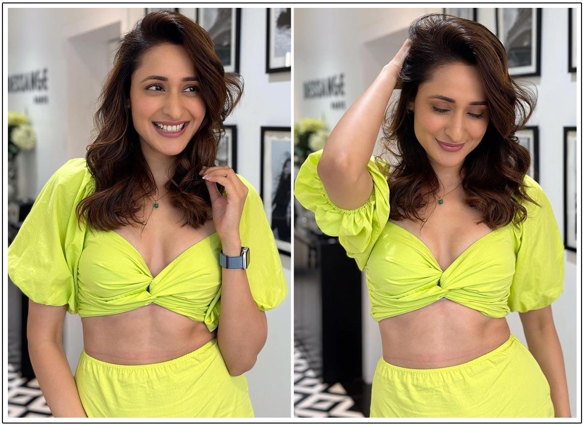 Pragya Jaiswal Wows In Parrot Green