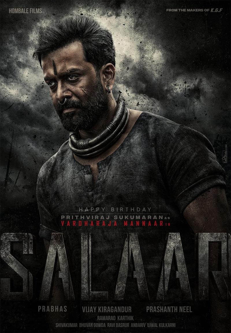 Prithviraj Sukumaran Look From Salaar Revealed
