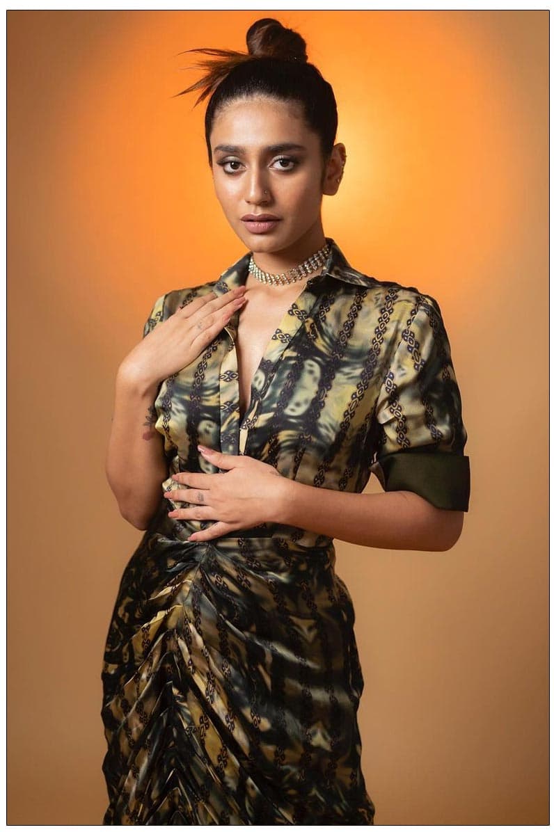 Priya Varrier Turns Passionate In Her Stylish Attire