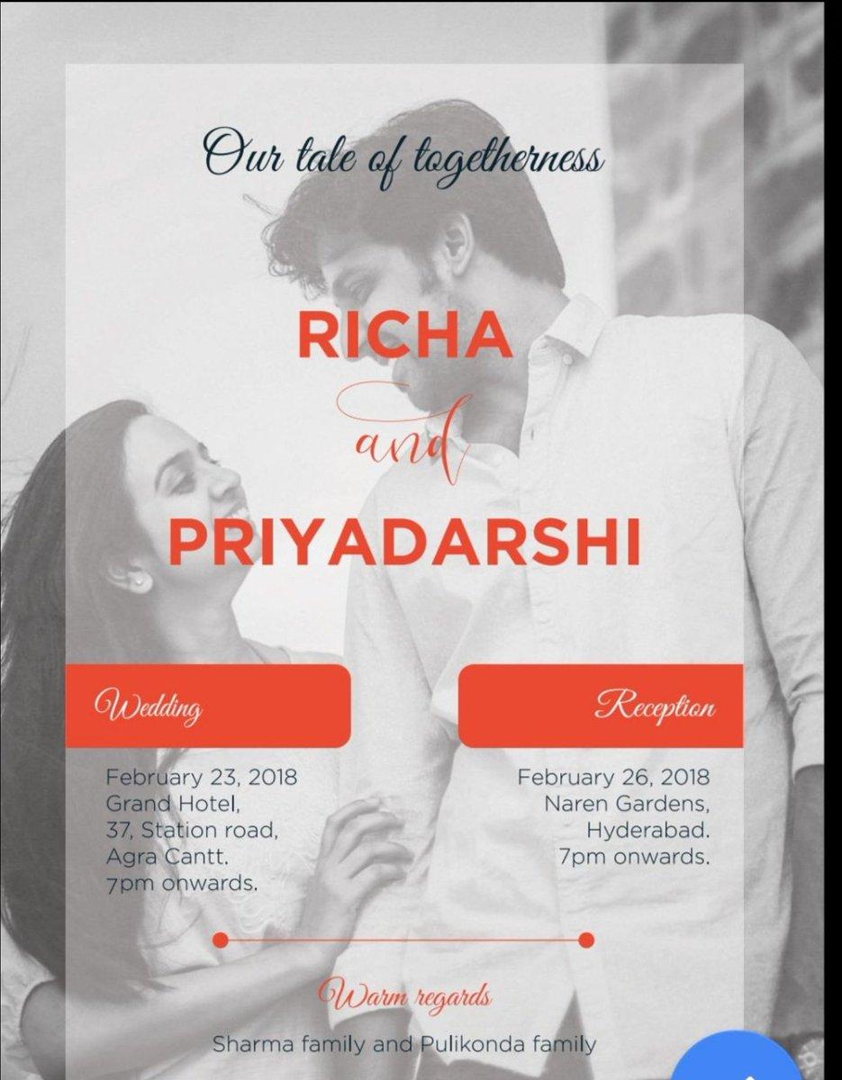 Priya Darshi Wedding Details