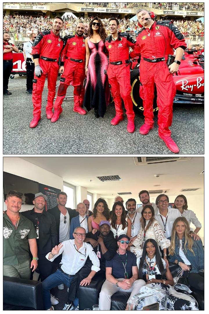 Priyanka Chopra Scorches At Abu Dhabi F1 Grand Prix