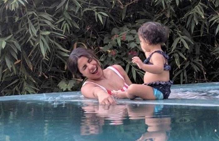 Priyanka's Pool Time!