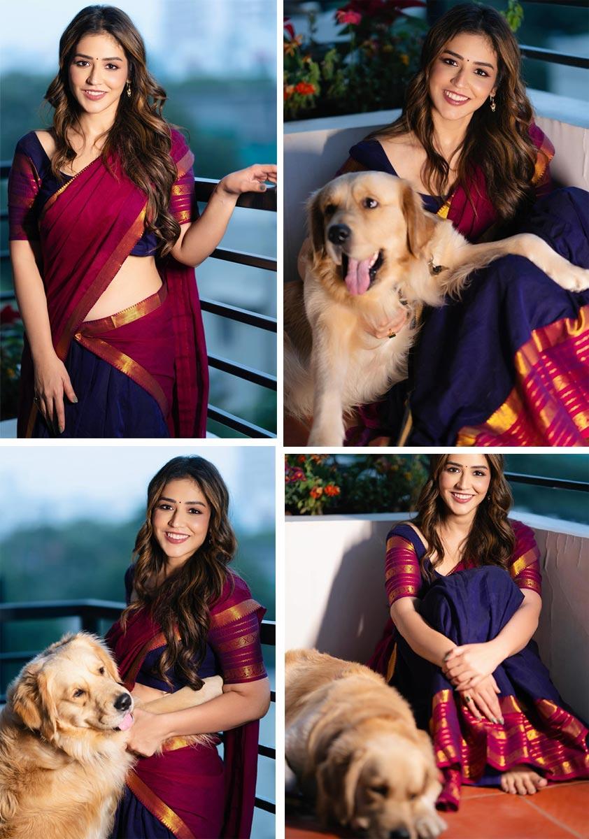 Priyanka Jawalkar Increases Pulse In Red Half Saree