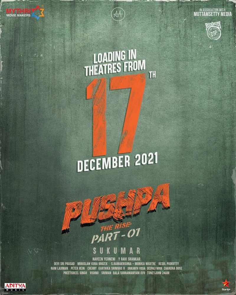 Pushpa The Rise confirms its release