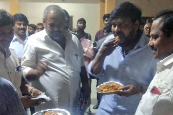 Chiru Forced To Eat Pakodis
