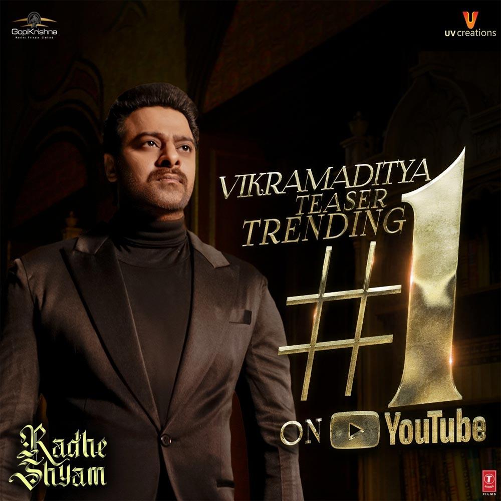 Radhe Shyam teaser breaking all records