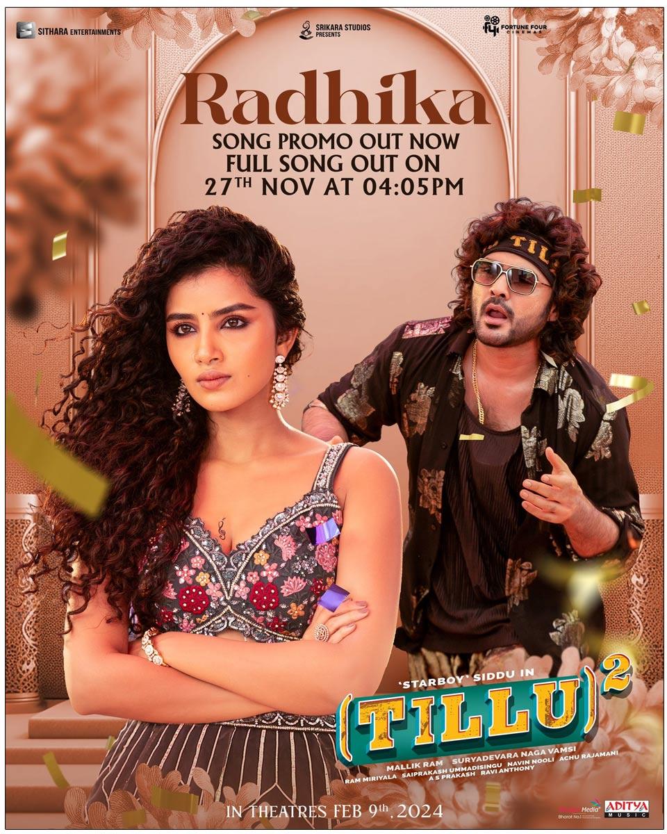 Radhika Song Promo From Tillu Square Electrifies