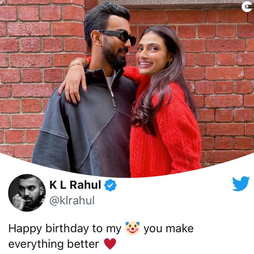 Athiya gets cute wishes from Rahul