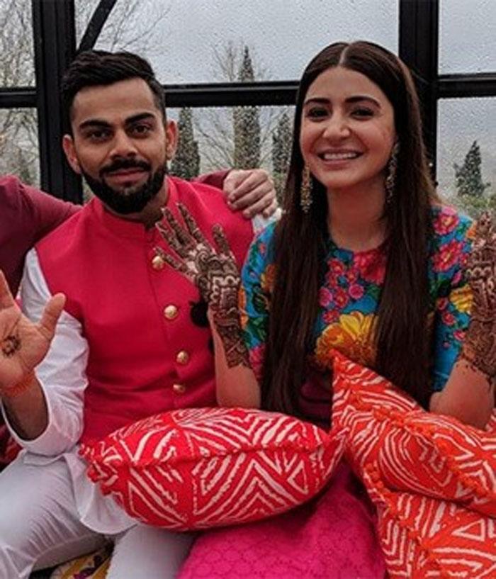 Rain Disturbed Virushka Mehendi!