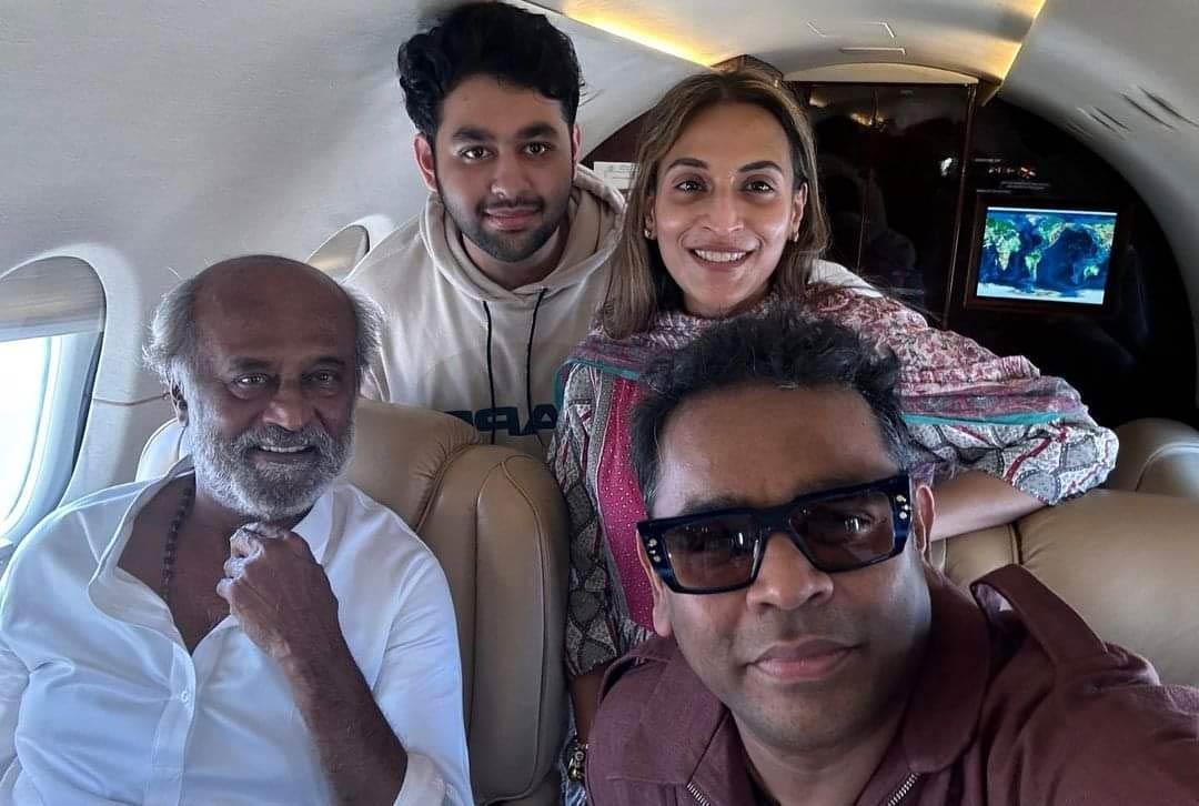 Rajinikanth and Rahman on spiritual sojourn