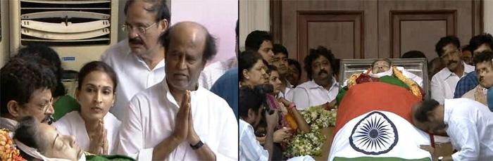Rajinikanth Pays Tribute To Jayalalitha!