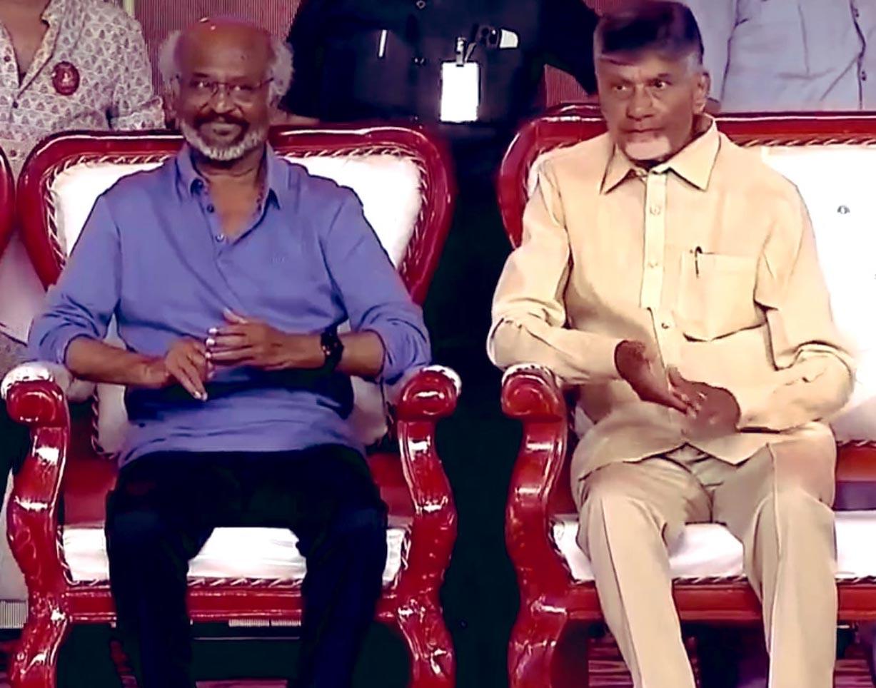 Rajinikanth praises Chandrababu Naidu